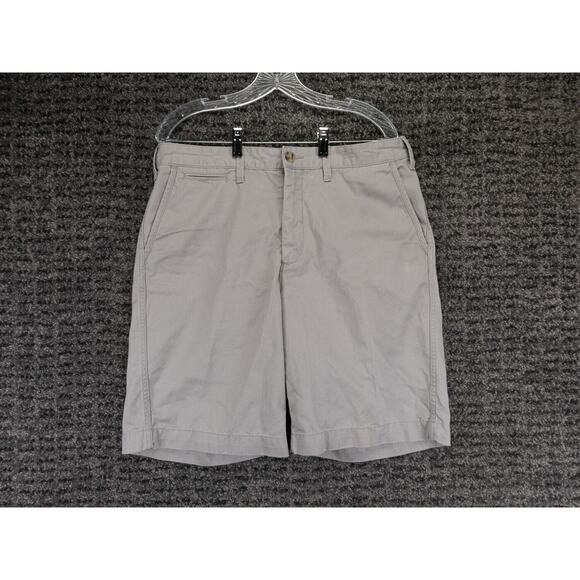 Polo Ralph Lauren Shorts Mens 34 (Tag 33) Gray Relaxed Fit Chino Preppy Golf - Picture 1 of 12